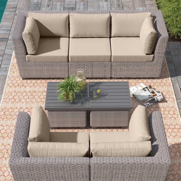 Sol 72 Outdoor™ Waterbury Outdoor 6'' Replacement Cushion Set Cushion